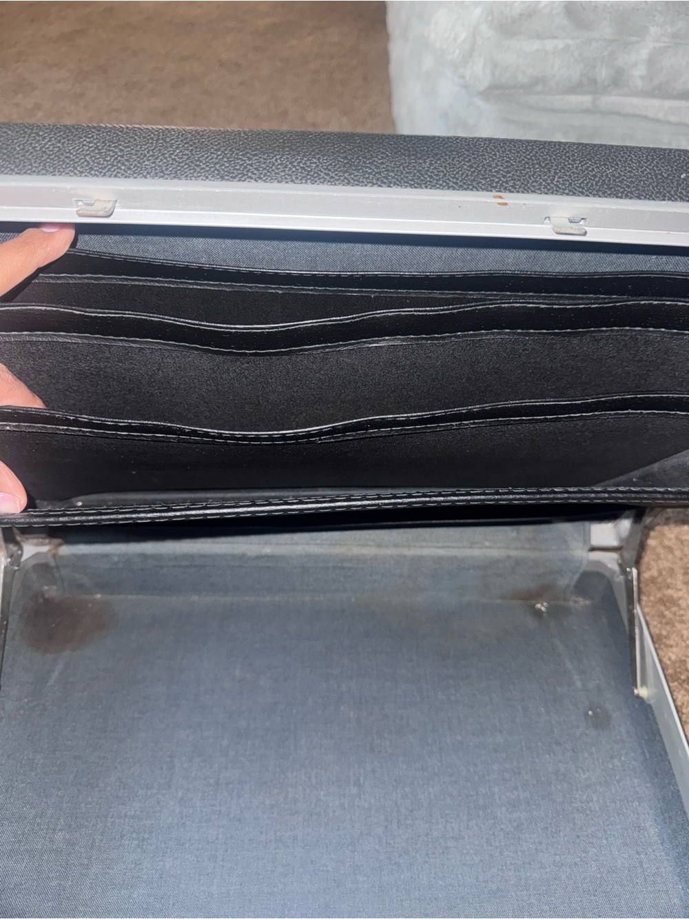 Samsonite Black Textured Hard Shell Briefcase - Picture 5 of 6